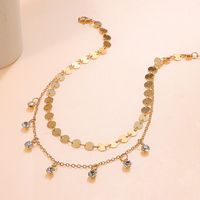 Classic Style Solid Color Alloy Plating Inlay Zircon Women's Necklace main image 4