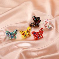 Ins New Acrylic Butterfly Ring 2021 Cute Fun Resin Ring European And American Retro Animal Bracelet For Women main image 1