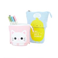 Cartoon Cloth School Cute Pencil Case main image 4