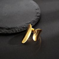 Einfacher Stil Einfarbig Sterling Silber Vergoldet Ringe In Masse sku image 2