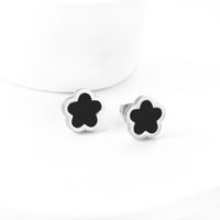 1 Pair Simple Style Flower Plating Stainless Steel Gold Plated Ear Studs sku image 5