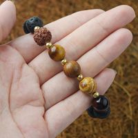 Ethnic Style Color Block Natural Stone Copper Beaded Bracelets main image 2