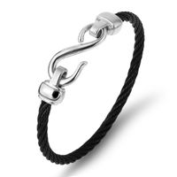 Style Simple Bloc De Couleur Acier Inoxydable Placage Plaqué Or Unisexe Bracelet sku image 4