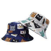 Unisex Basic Cat Flat Eaves Bucket Hat main image 5