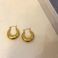 1 Paire Style Simple Forme En U Placage Le Cuivre Des Boucles D'oreilles sku image 11