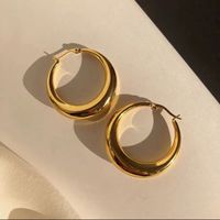 1 Pair Simple Style U Shape Plating Copper Earrings sku image 13