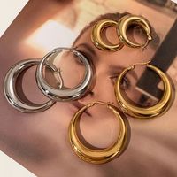1 Pair Simple Style U Shape Plating Copper Earrings main image 2