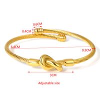 Commute Solid Color Stainless Steel Gold Plated Bangle In Bulk main image 2