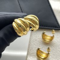 1 Pair Streetwear Geometric Plating Copper Earrings main image 6