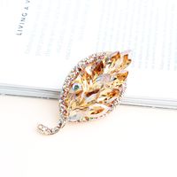 Cute Leaves Alloy Inlay Alloy Women's Brooches main image 2