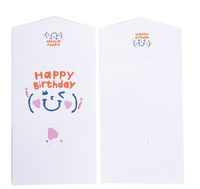 Sweet Letter Heart Shape Paper Birthday Festival Card sku image 4