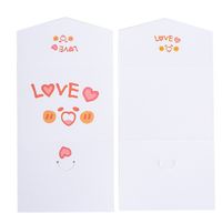 Sweet Letter Heart Shape Paper Birthday Festival Card sku image 8