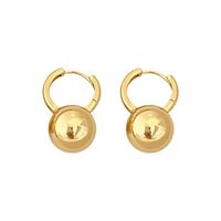 1 Paire Style Simple Rond Le Cuivre Des Boucles D'oreilles main image 4