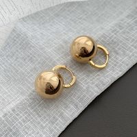 1 Pair Simple Style Round Copper Earrings main image 2