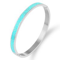 Retro Flower Stainless Steel Bangle In Bulk sku image 1