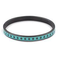 Streetwear Round Dots Stainless Steel Bangle In Bulk sku image 9