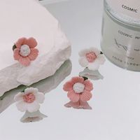 1 Pair Sweet Simple Style Flower Arylic Copper Alloy Ear Studs main image 1
