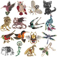 Simple Style Animal Alloy Inlay Rhinestones Women's Brooches main image 1