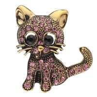 Simple Style Animal Alloy Inlay Rhinestones Women's Brooches sku image 3