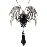 Style Vintage Ailes Alliage Placage Incruster Pierres Précieuses Artificielles Halloween Unisexe Collier Pendentif sku image 3