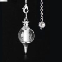 Simple Style Round Natural Stone Crystal Polishing Unisex Spirit Pendulum sku image 1