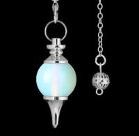 Simple Style Round Natural Stone Crystal Polishing Unisex Spirit Pendulum sku image 14