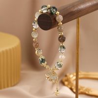Vintage Style Simple Style Star Elephant Crystal Freshwater Pearl Copper Inlay Zircon Bracelets main image 4