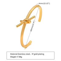 Casual Streetwear Geometric 304 Stainless Steel 18K Gold Plated Bangle In Bulk main image 3
