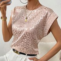Women's T-shirt Short Sleeve T-shirts Printing Vintage Style Simple Style Leopard main image 6