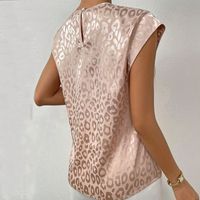 Women's T-shirt Short Sleeve T-shirts Printing Vintage Style Simple Style Leopard main image 3