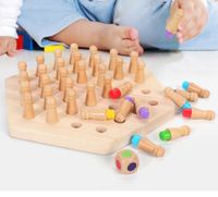 Table & Floor Games Baby(0-2years) Solid Color Wood Toys main image 2