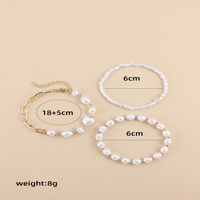 Elegant Baroque Style Commute Geometric Imitation Pearl Alloy Wholesale Bracelets main image 3