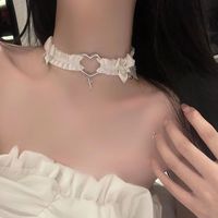 Simple Style Heart Shape Flower Bow Knot Alloy Patchwork Women's Choker sku image 3