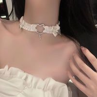 Simple Style Heart Shape Flower Bow Knot Alloy Patchwork Women's Choker main image 3