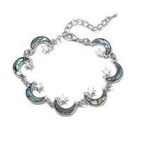 Mignon Vêtement De Rue Manchot Lune Papillon Abalone Shell Alliage De Gros Bracelets sku image 15