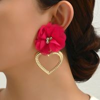 1 Pair Retro Flower Metal Plating Women's Drop Earrings main image 1