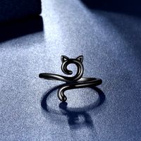 Classic Style Cat Alloy Wholesale Open Rings sku image 1
