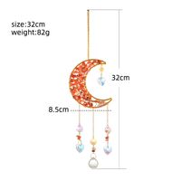 Moon Heart Shape Natural Crystal Wind Chime main image 5