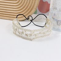 Retro Oval Glas Reis Perlen Inlay Strasssteine Haarband sku image 1