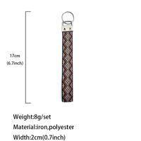 Ethnic Style Color Block Rhombus Polyester Unisex Bag Pendant Keychain main image 4