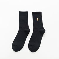 Unisex Casual Clouds Rainbow Solid Color Cotton Embroidery Crew Socks A Pair sku image 3