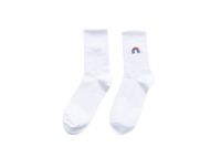 Unisex Casual Clouds Rainbow Solid Color Cotton Embroidery Crew Socks A Pair main image 5