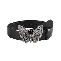 Streetwear Butterfly Pu Leather Plating Inlay Artificial Diamond Women's Leather Belts main image 3
