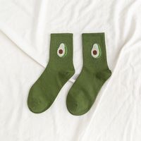 Women's Casual Animal Fruit Cotton Crew Socks A Pair sku image 4