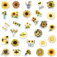 50 Pieces Turtle Sunflower Butterfly Graffiti Stickers New Arrival Luggage Laptop Guitar Stickers sku image 2