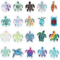 50 Pieces Turtle Sunflower Butterfly Graffiti Stickers New Arrival Luggage Laptop Guitar Stickers sku image 1