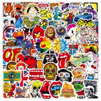 100 Pieces Of Hot-selling Non-repeated Graffiti Stickers Luggage Notebook Waterproof Stickers sku image 1