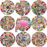 100 Pieces Of Hot-selling Non-repeated Graffiti Stickers Luggage Notebook Waterproof Stickers sku image 7