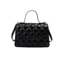 Femmes Petit Faux Cuir Couleur Unie Élégant Style Classique Carré Couvercle Rabattable Sac D'épaule Sac À Main Sac Bandoulière main image 2