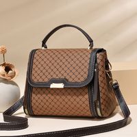 Women's Medium Summer Pu Leather Classic Style Square Bag sku image 4